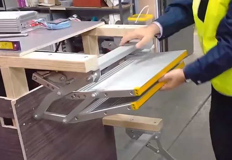 es f d m series manual double folding step 4