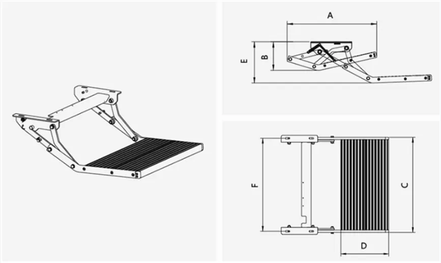 ES-F-S-M Series Manual Single Folding Step