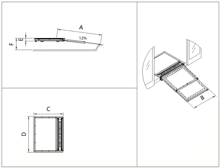 EWR-TD02  Electric Wheelchair Ramp