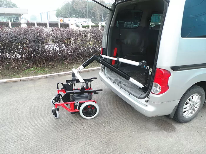 Caratteristiche del dispositivo di archiviazione della sedia a rotelle